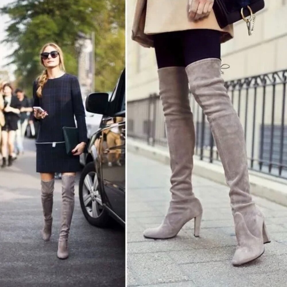 STUART WEITZMAN Highland suede over-the-knee boots
